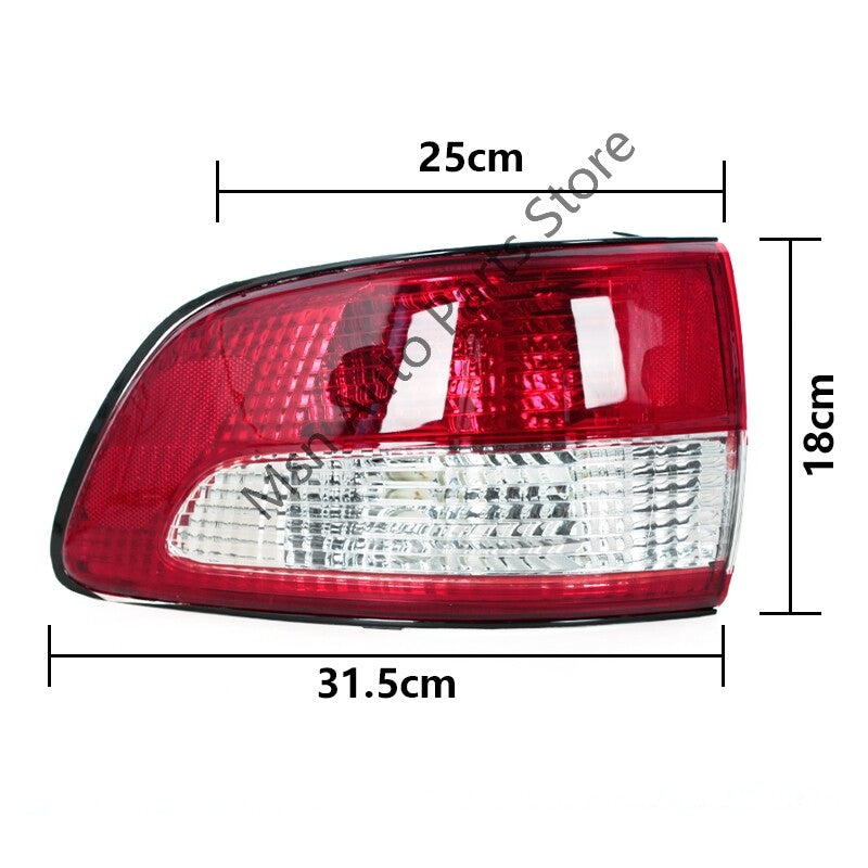 Left for Toyota for Sienna 2001-2004 Outer Rear Bumper Tail Light Brake Stop Lamp