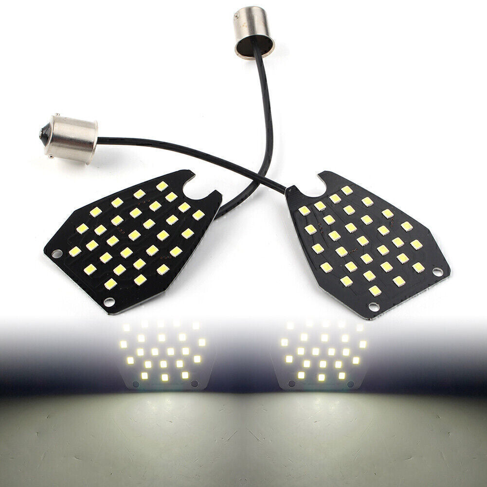 Rear 30SMD LED Turn Signal Indicator Light 1156 White for Honda CBR1000RR 04-07