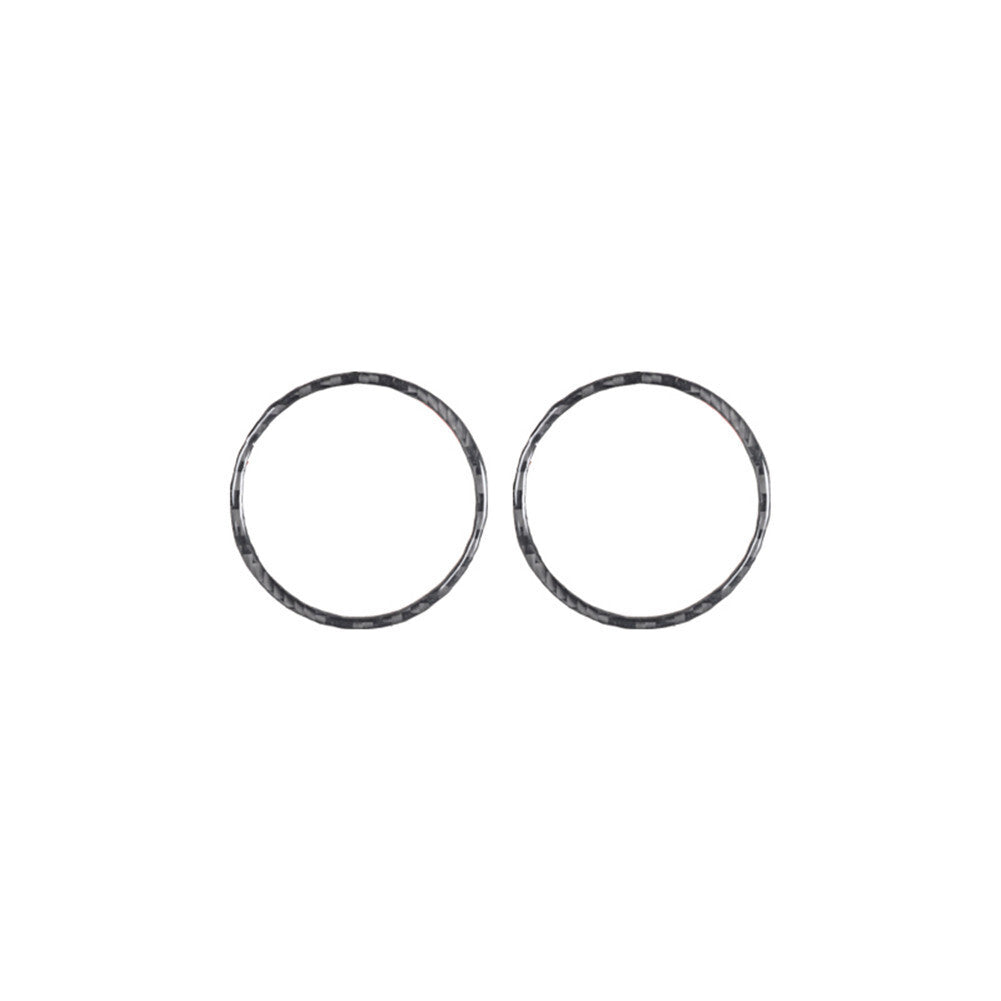 2Pcs Carbon Fiber Vent Frame Panel Trim Cover Stickers for Audi TT 8N 2001-2006