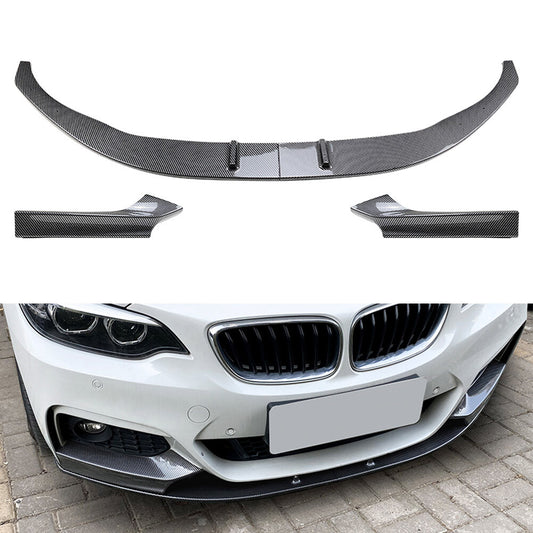 Front Bumper Spoiler Lip+Side Splitter Cover Trim for BMW 2 Series F22 F23 M