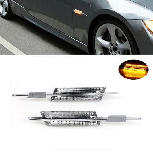 Pair for BMW E60 E90 E91 E92 E93 LED Side Marker Turn Signals Indicator Light
