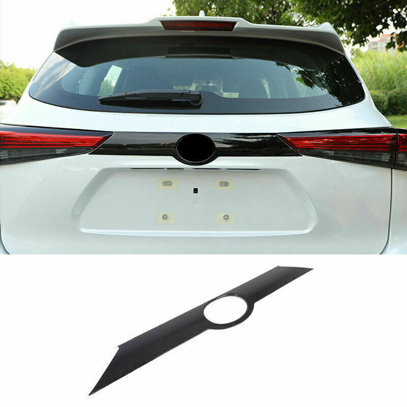 For 20-2024 for Toyota Highlander ABS Glossy Black Rear Door Trunk Lid Cover Trim 1X