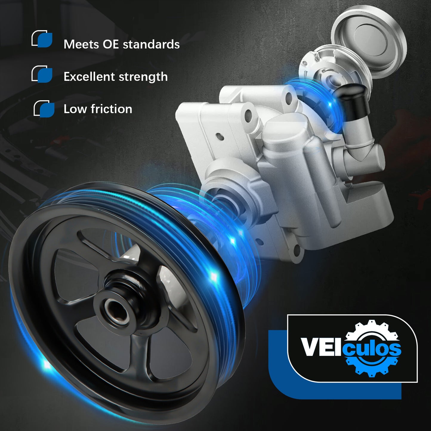Power Steering Pump For 2012 2013 2014 for Mercedes-Benz C350 C204 V6 3.5L 21-623