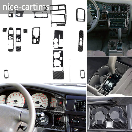 23Pcs Carbon Fiber Interior Full Set Decor Trim Kit for Toyot@ Tacom@ 2001-2004