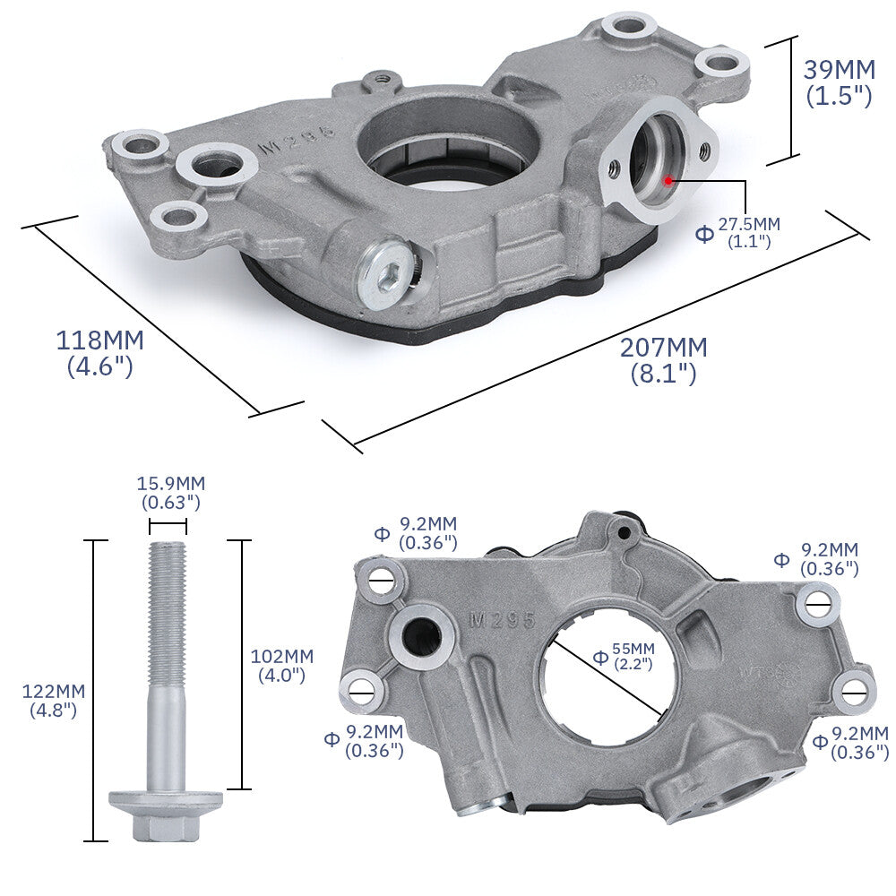 For M295HV High Volume Engine Oil Pump for Chevy GM LS1 LS2 4.8 5.3 5.7 6.0L V8