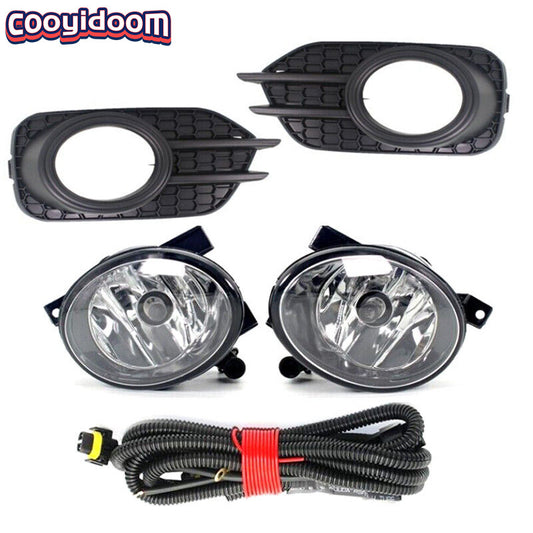 The kit includes a front cleaning lens, fog light, grille, and wiring, and is suitable for Volkswagen for Tiguan 2012-2017.