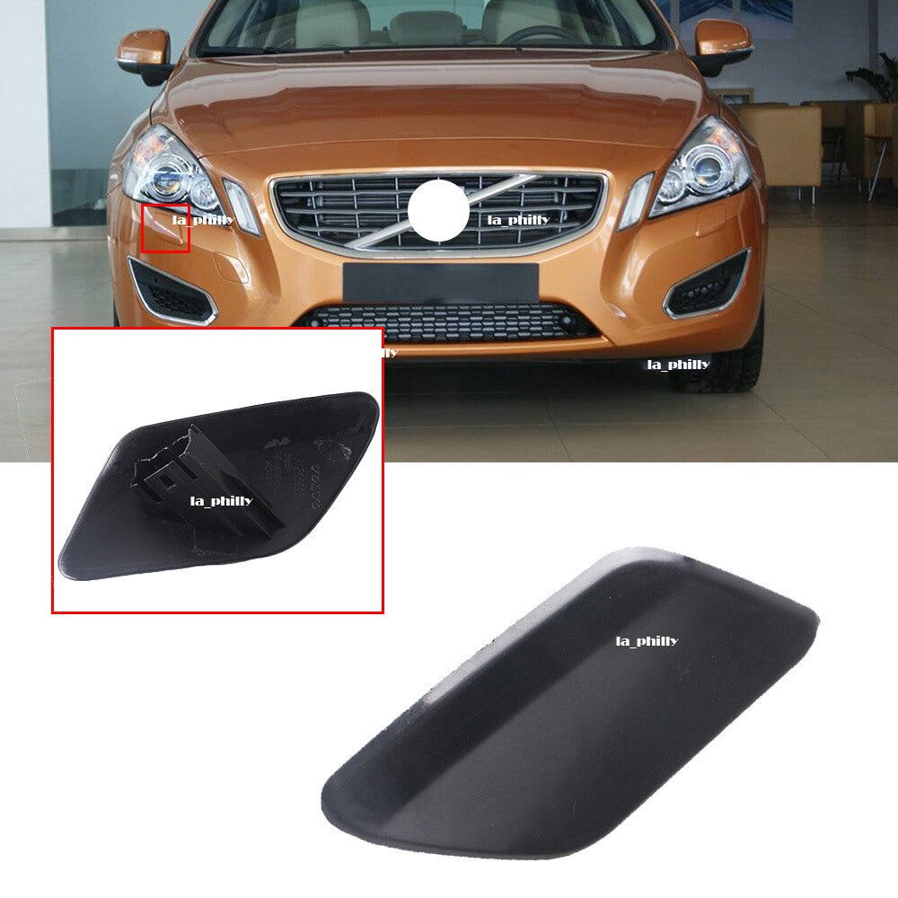 Unprimed Front Bumper Headlight Washer Cover Cap Right for Volvo S60 2011-2013