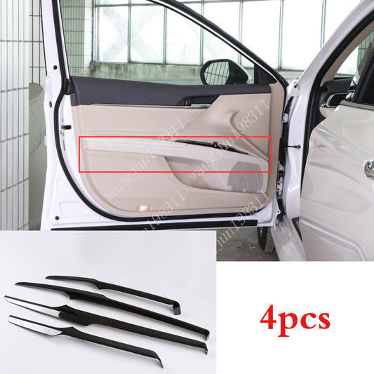 for Toyota for Camry 2018-2023 Black steel Inner Door Handle Armrest Stripe Cover 4x