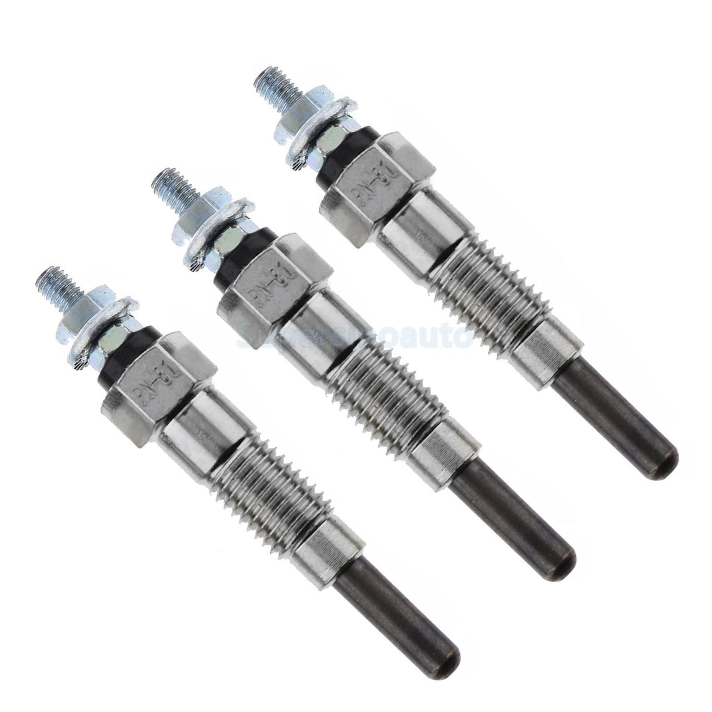 3PC Glow Plugs for Kawasaki Mule Kubota D600 D750 D850 D950 B1750D B1750E B7200D