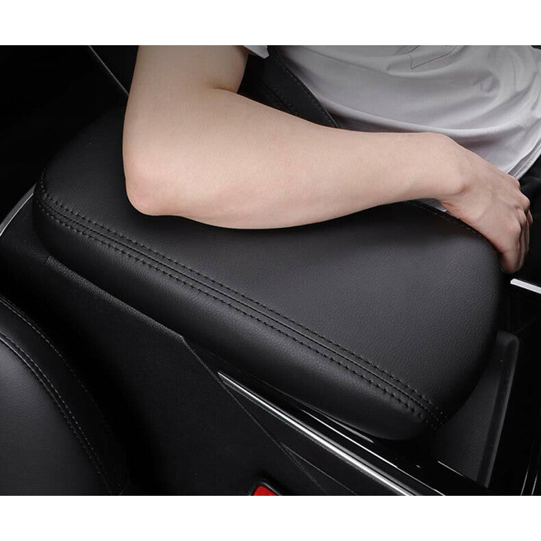 for Kia K5 2021-2023 black Central console Box Armrest protective sleeve Mat pad