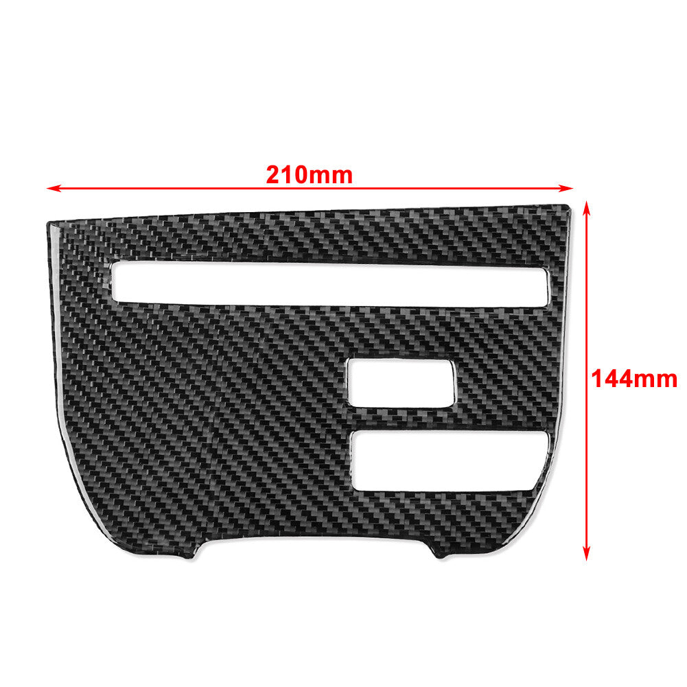 Central Console CD Panel Cover Trim for Nissan GTR R35 2008-16 Black Car RHD