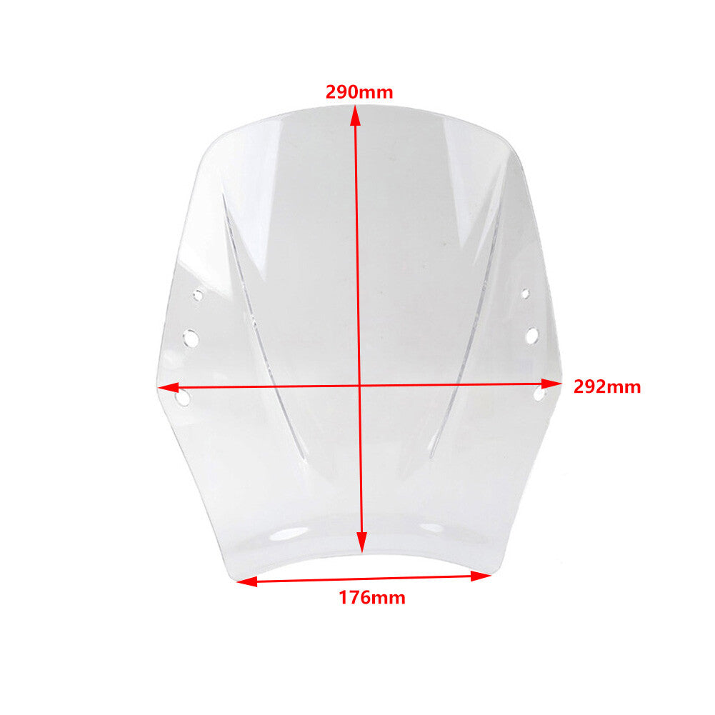 Universal Windshield Wind Screen Deflector Wind Shield Motorcycle