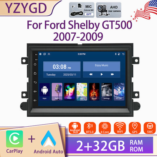 Android Carplay Car Stereo Radio for Ford for Shelby GT500 2007-2009 GPS Navi Screen