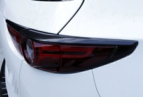 for Mazda CX-5 2017-2021 Carbon Fiber Rear Tail Light Lamp Eyebrow Strip Trim 4X