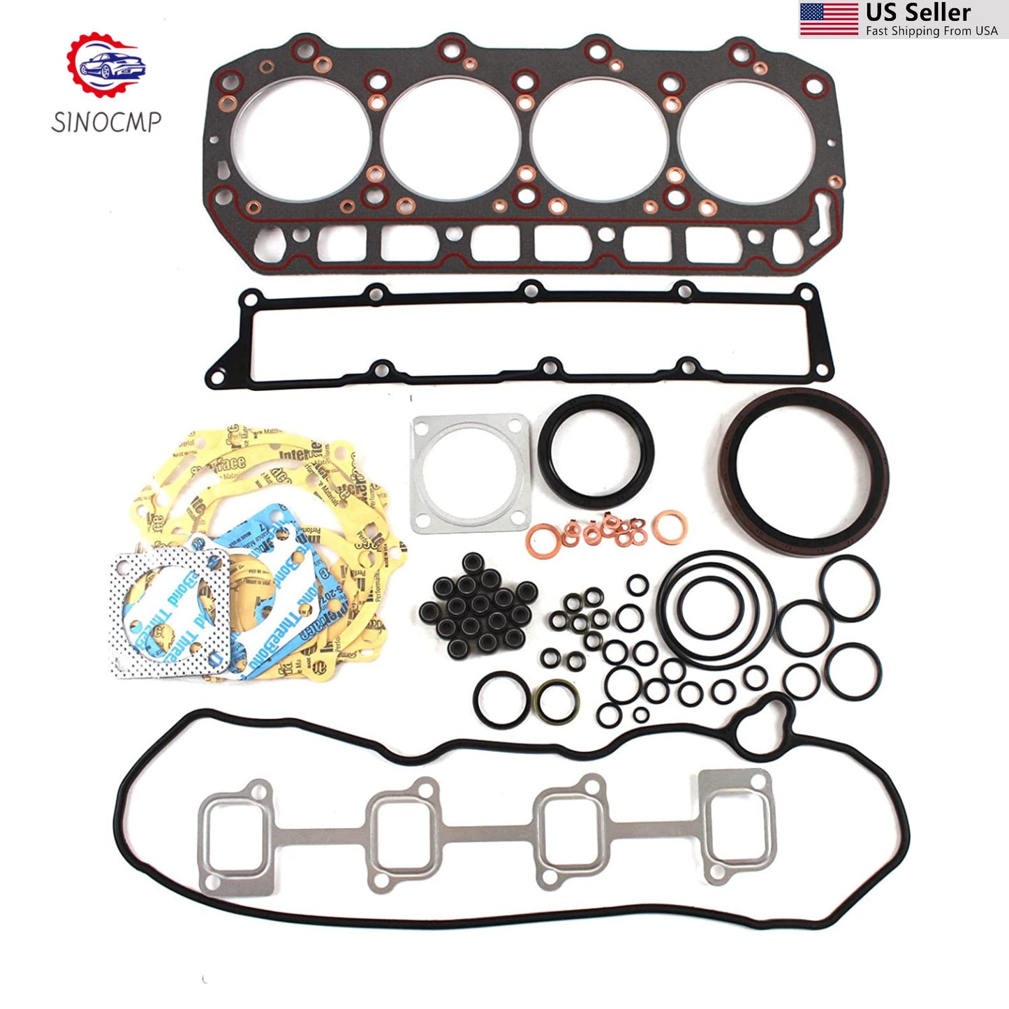 Engine Gasket Kit 4TNV94 4TNV94L for Komatsu Excavator Yanmar Engine Excavator