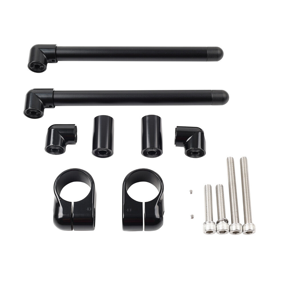 43MM Cafe Racer Bars 7/8 Motorcycle Universal Clip-On Handlebar Fork Tube