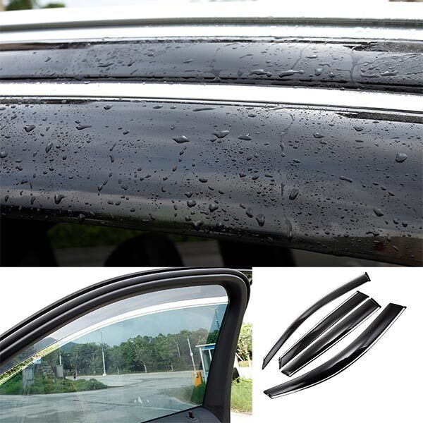 Sun Rain Guard ABS Black for Benz GLC 2016-2017 2018 Window Visor Shades 4PCS