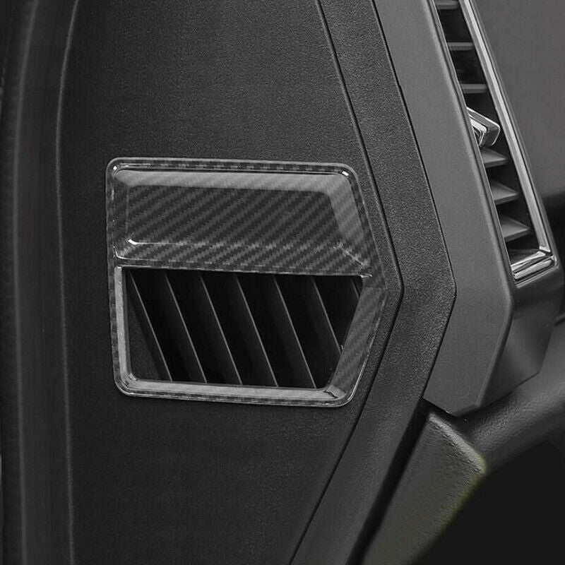 for ford  F-150 F150 2017-2020 Carbon Fiber 2X Side Air Outlet Vent Cover Trim