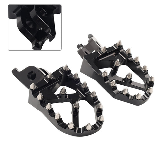 Dirt Bike Footpegs Foot Pedals for Honda CR250 CRF250R for Kawasaki KX250 KX450