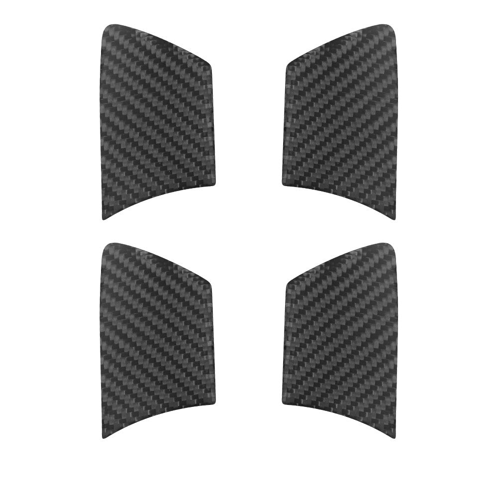 4Pcs Carbon Fiber Door Door Inner Bowl Cover Trim for Toyota Hilux 2015-2021