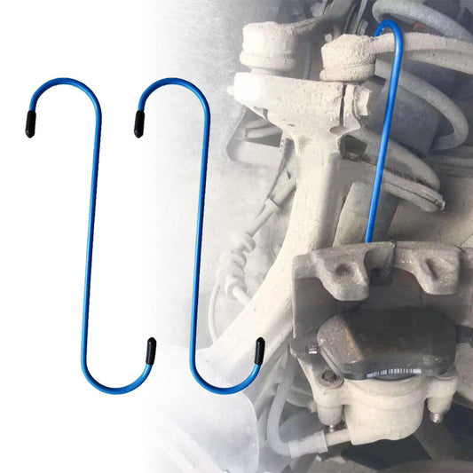 2Pcs Blue Brake Caliper Hanger Hooks Steel Powder Coated (2 Piece Set)