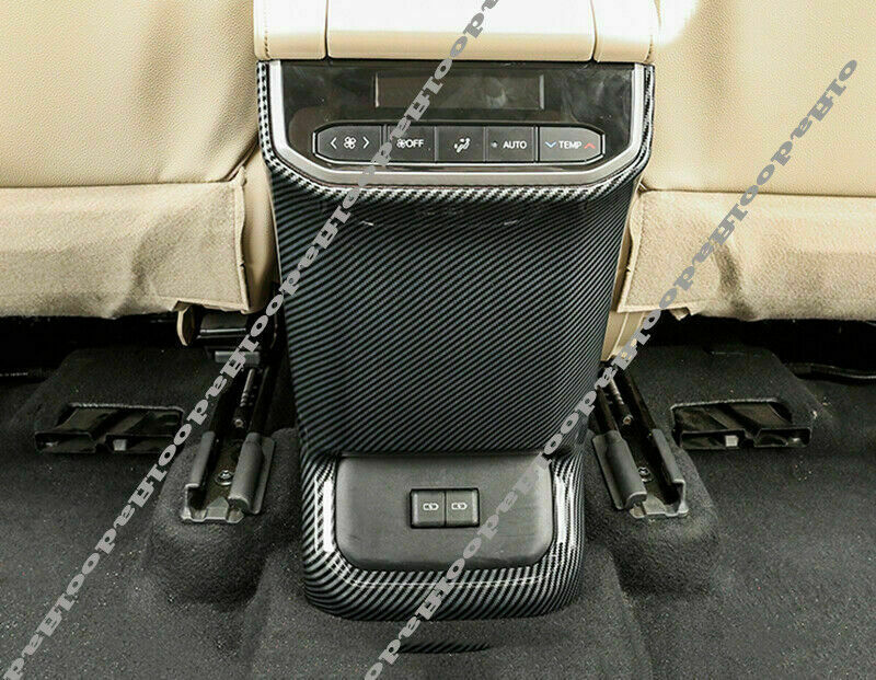 Carbon Fiber ABS Rear for Seat Air Outlet Vent Trim for Toyota Highlander 2020-2023