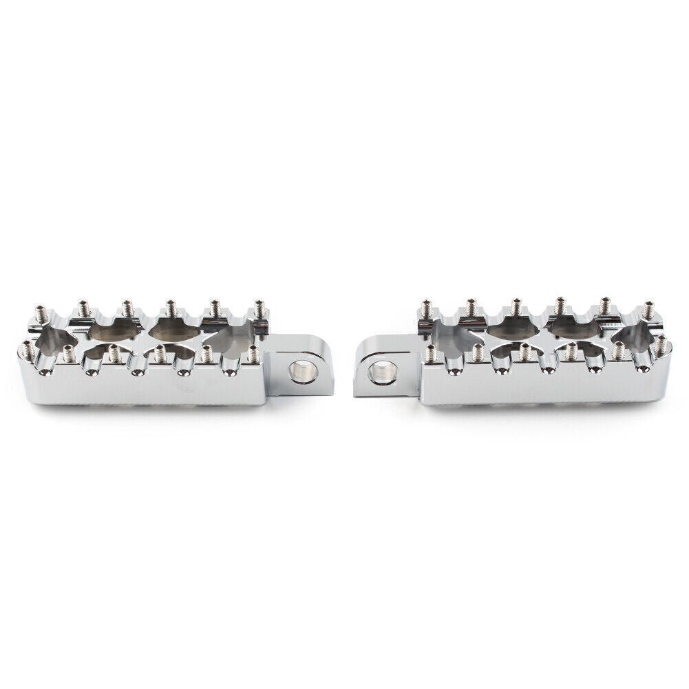 MX Style Foot Pegs Pedals for Harley Dyna Electra Tri Glide Softail V-Rod Chrome