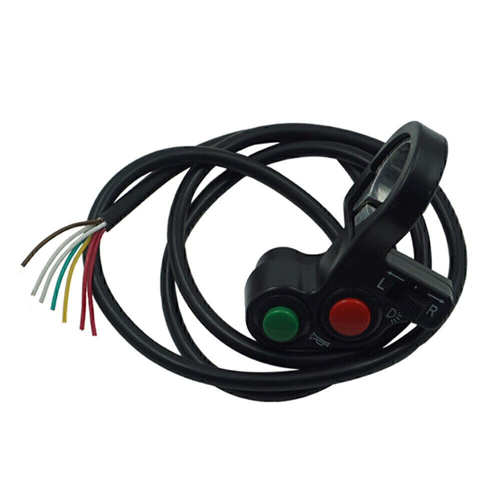 7/8 ATV E-bike Handlebar Horn Turn Signal On/Off Light 3 In 1 Switch Motorcycle