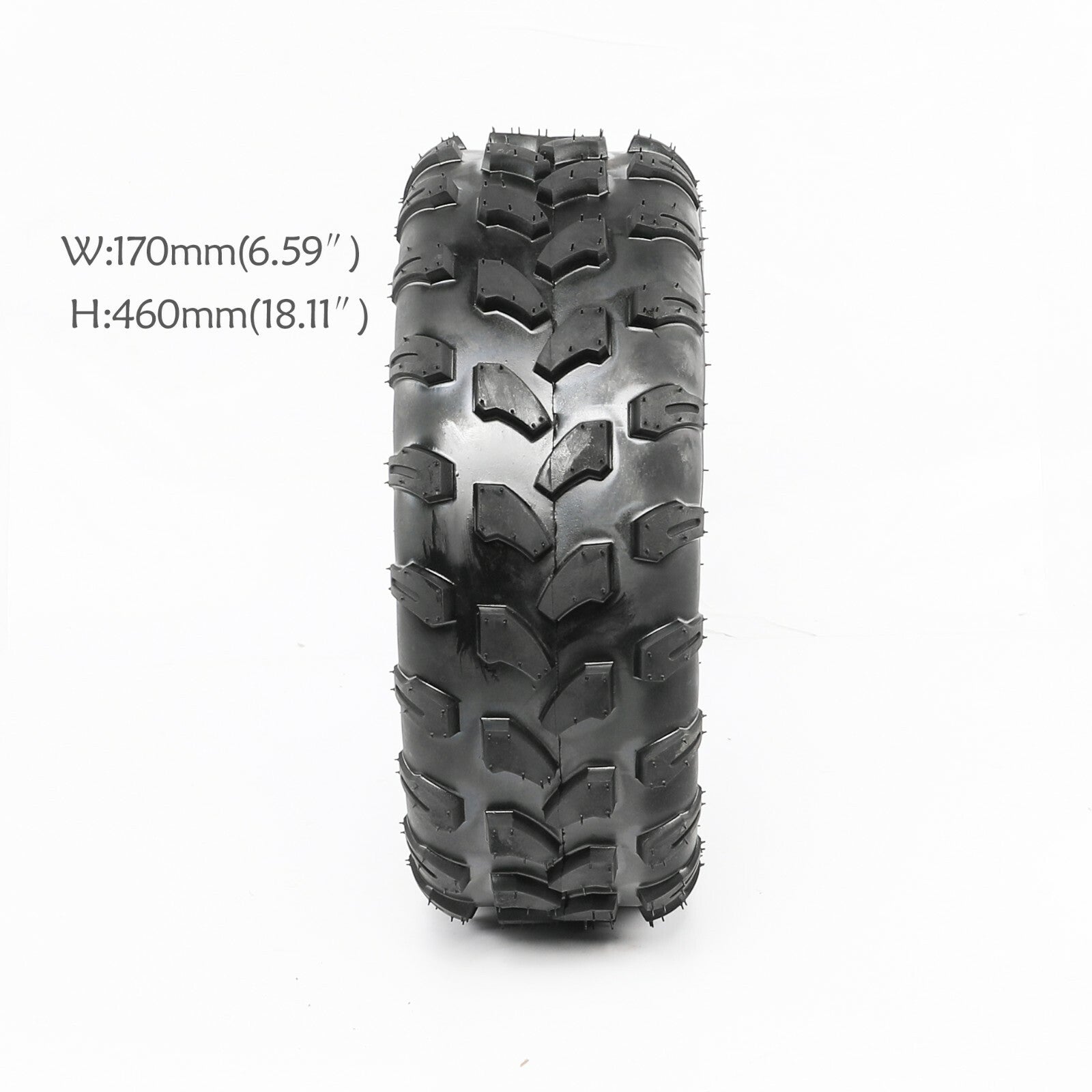 4-pack 19x7.00-8 tubeless all-terrain tires suitable for Suzuki LT80 and Z90 go-karts.