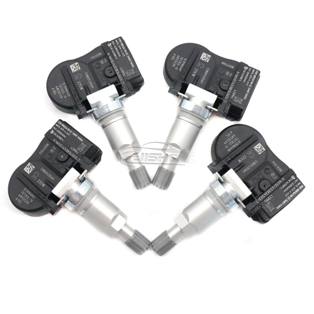 4-piece TPMS tire pressure sensor kit (6855539) suitable for BMW 2, 3, 4 series, i3, i8, X1, X2, X5