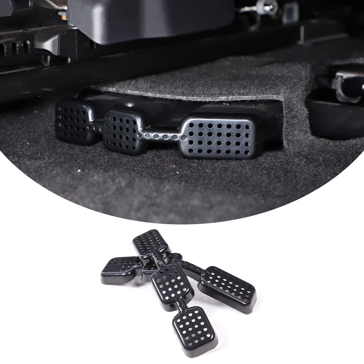 2-Piece Red Carbon Fiber Door Window Lift Switch Frame Trim for Corvette C8 2020-2023