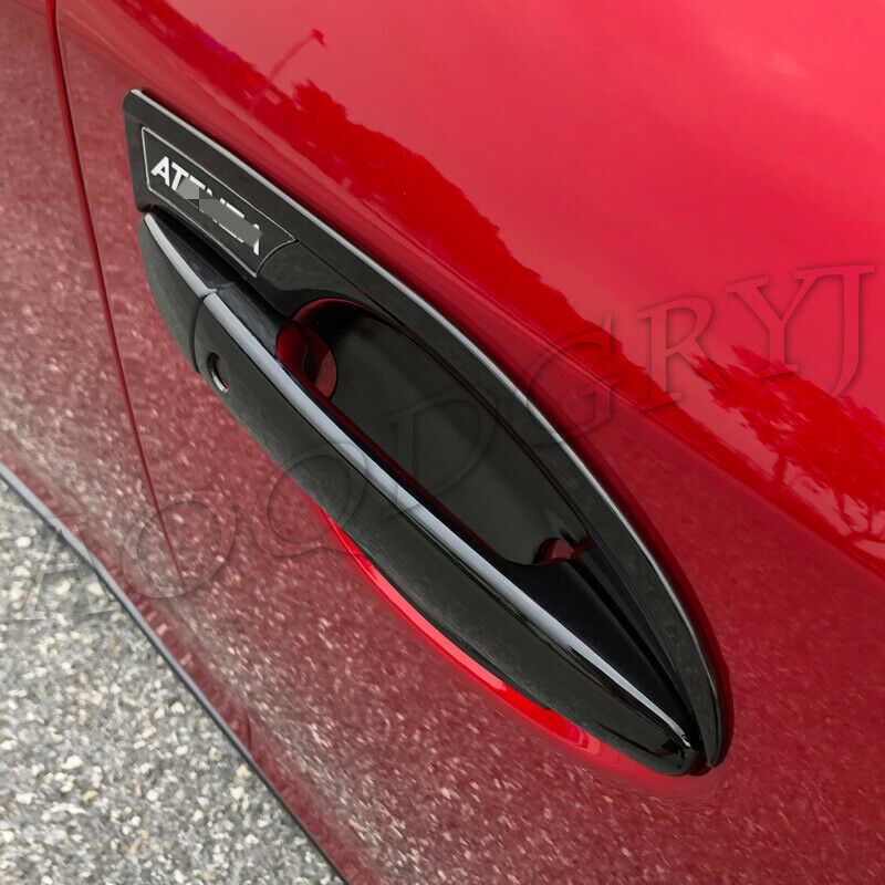 for Mazda 3 Axela 2014-2018 Glossy Black Side Door Handle+Bowl Combo Trim Covers