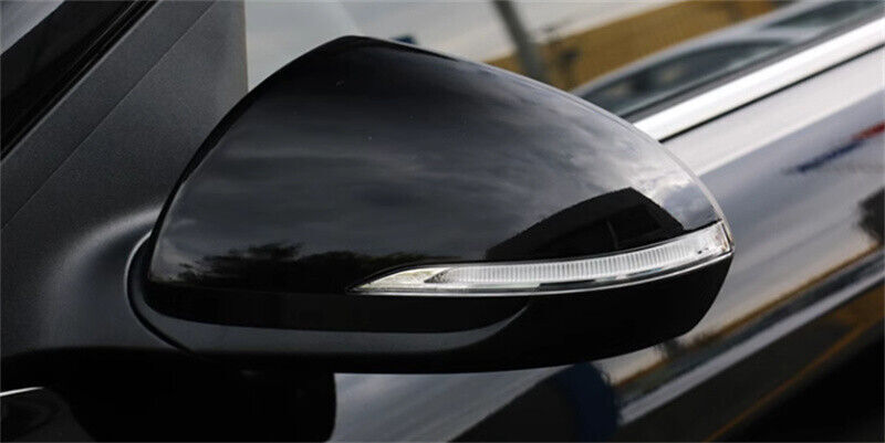 Black Left Rearview Door Mirror Cover Shell Cap for Hyundai for Elantra 2016-2019
