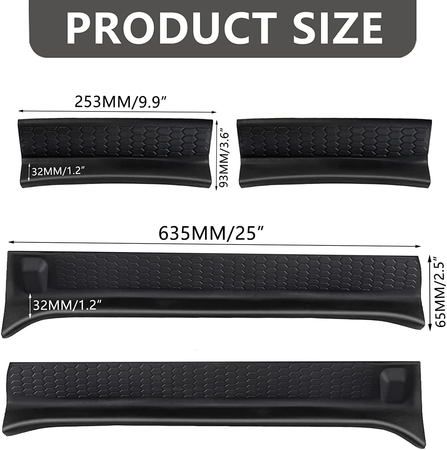 Rubber Door Entry Guards for Jeep for Wrangler JL JT 2018 2019 2020 2021 2022 2023