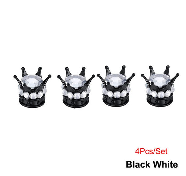 4-piece car tire valve cover rod air dust cover dustproof black rocket for Mitsubishi