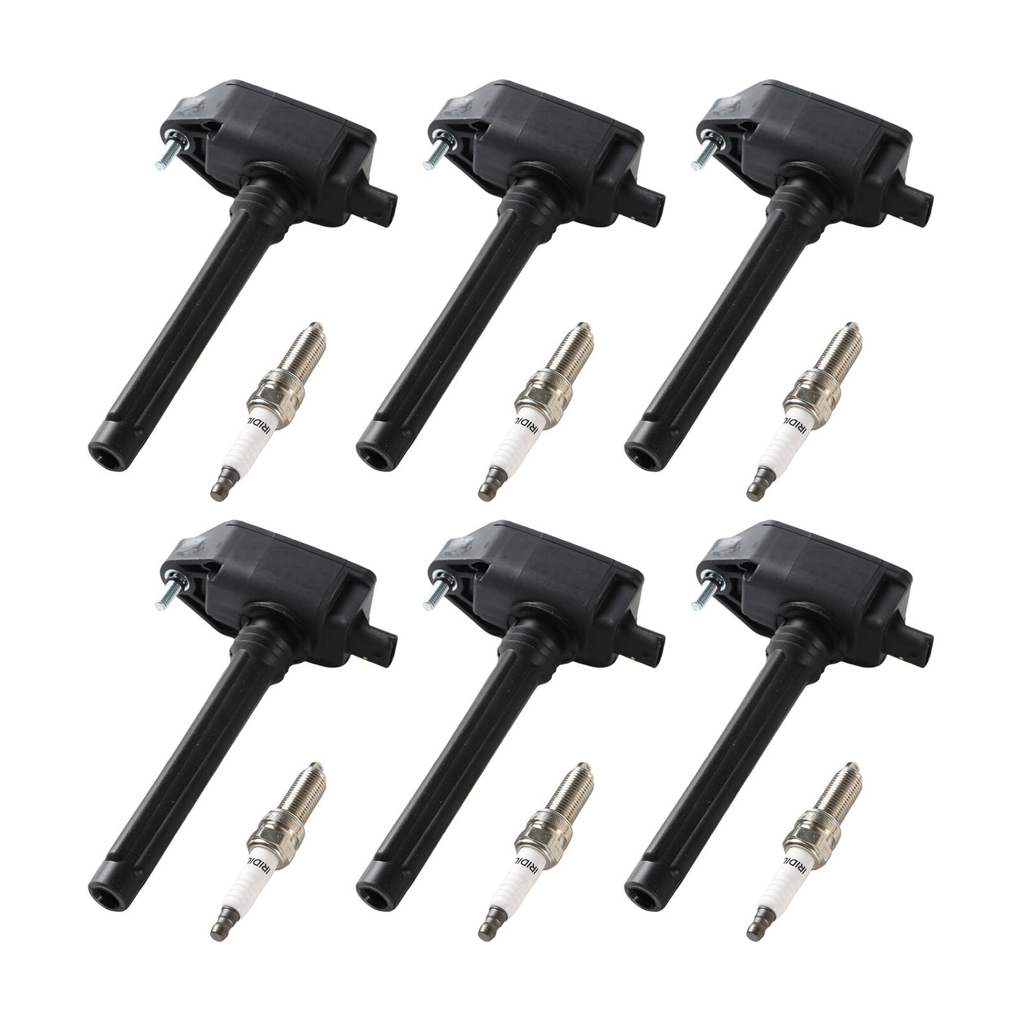 6x Ignition Coils+6x Iridium Spark Plugs for Chrysler for Pacifica 17-18 3.6L UF807