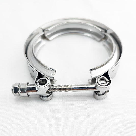 2-inch V-band turbocharger downpipe exhaust clips made of stainless steel
