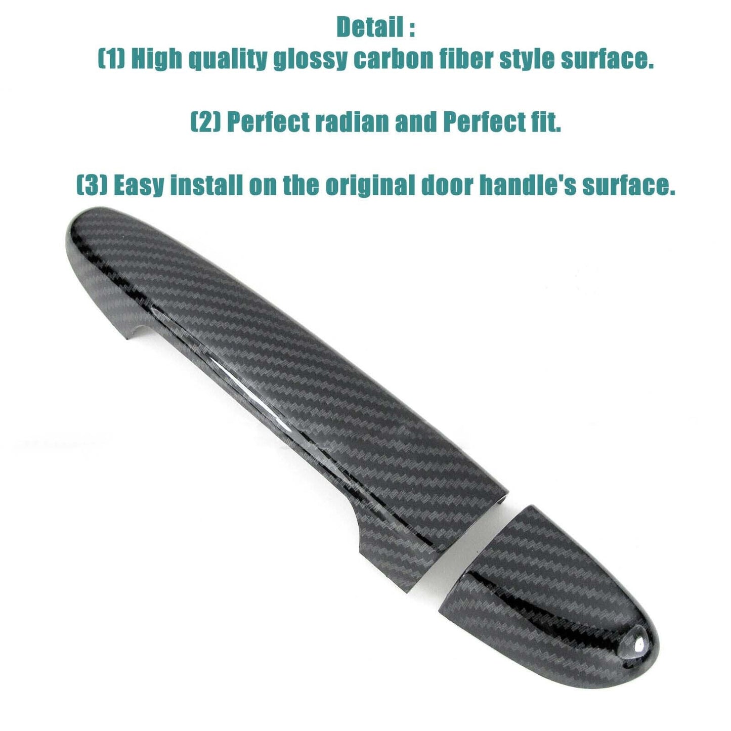 Carbon Fiber Side Door Handle Covers For 2010-2018 for Mazda 3 Sedan Hatchback
