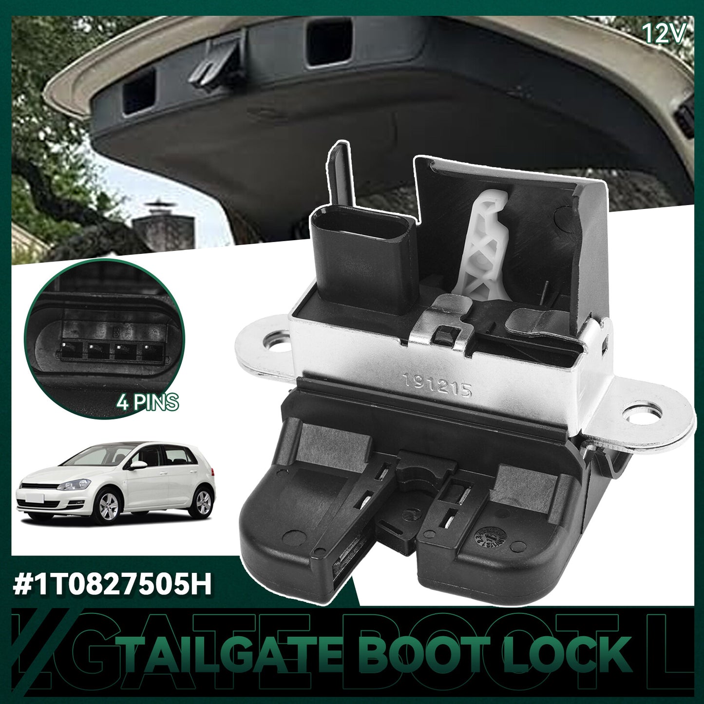 Rear Tailgate Boot Lid Trunk Lock Latch Catch Actuator for VW for Golf 5 6 for Passat B6