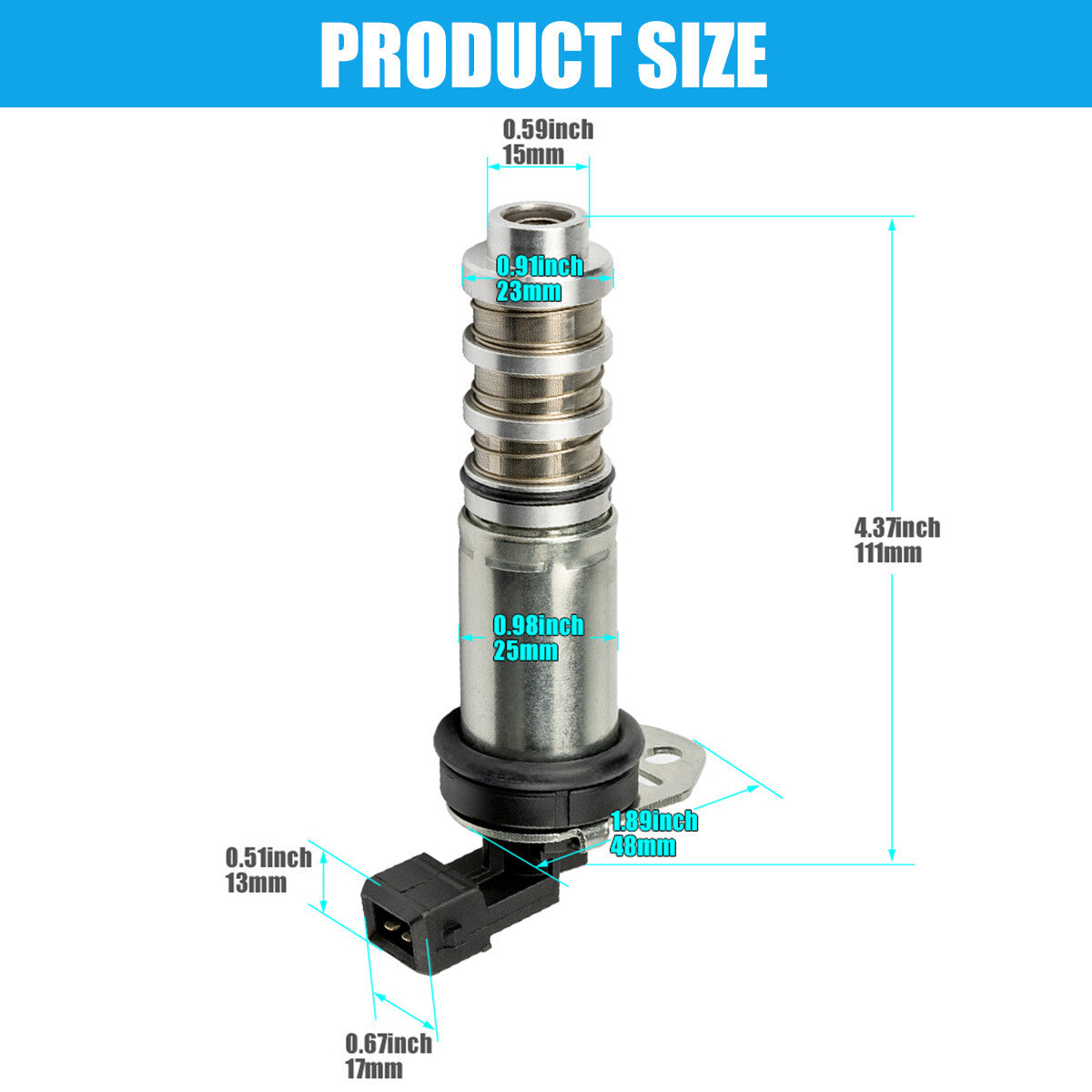 2Pcs Fits for BMW 335i 535i 550i M3 M5 X3 X5 X6 Variable Valve Timing Solenoid