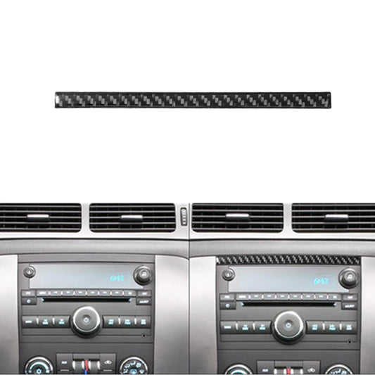 Carbon Fiber Above Navigation Cover Trim For Silverado/tahoe/ for sierra 2007-2014