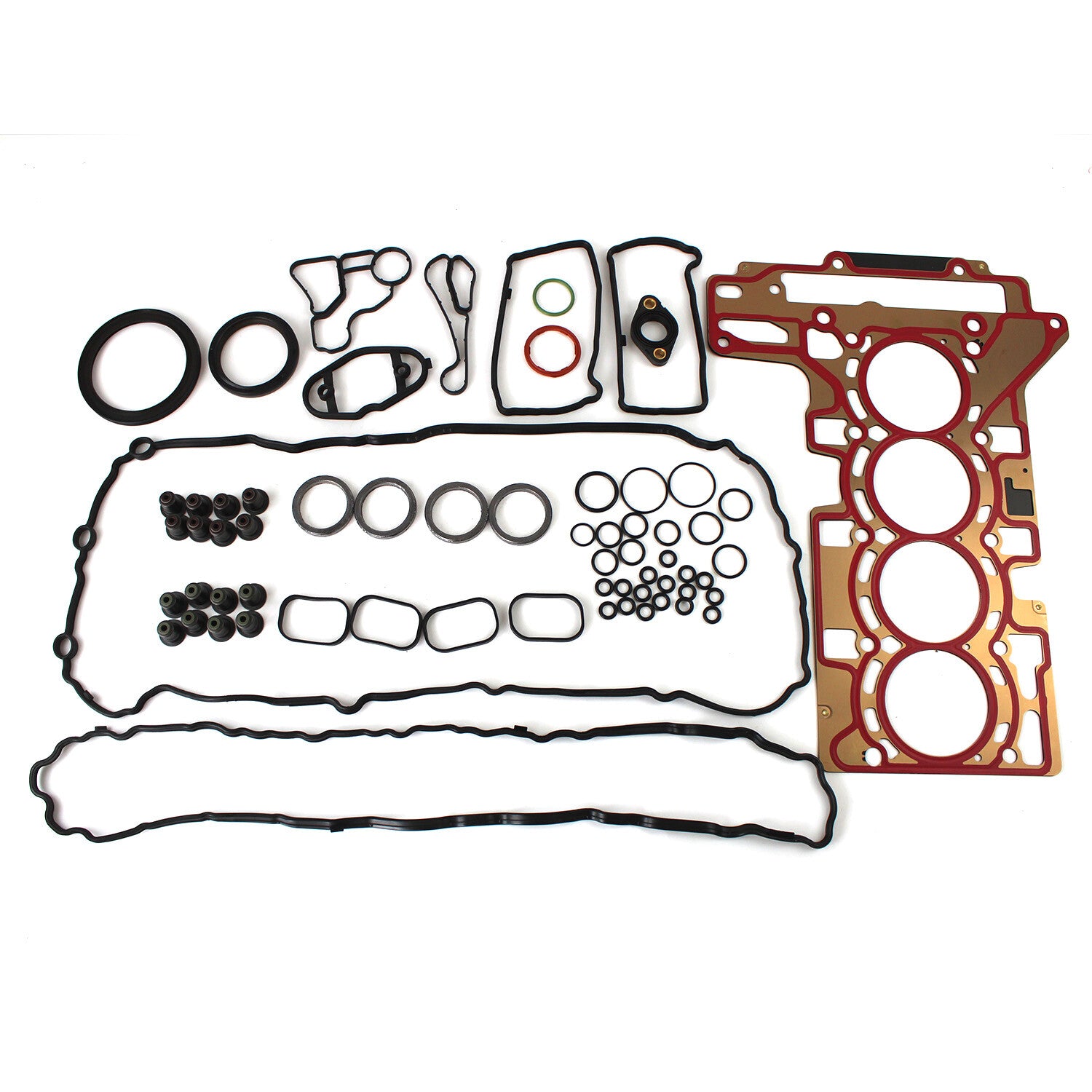 MLS Cylinder Head Gasket Set Oil Pump 11417605366 Timing Chain Kit Fits for BMW