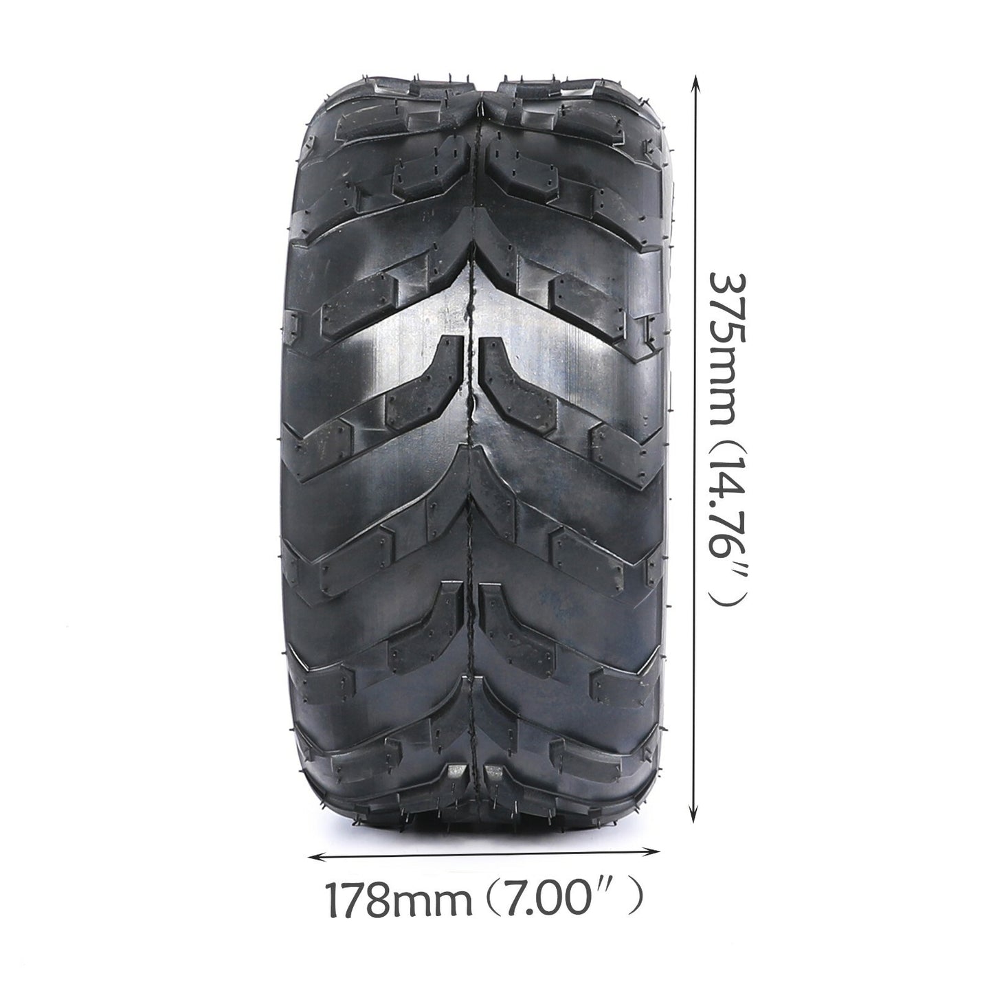 4pc 16X8-7 Tyre Tubeless 16X8- 7 inch Front Rear Tyre Fo ATV Go Kart Quad Buggy