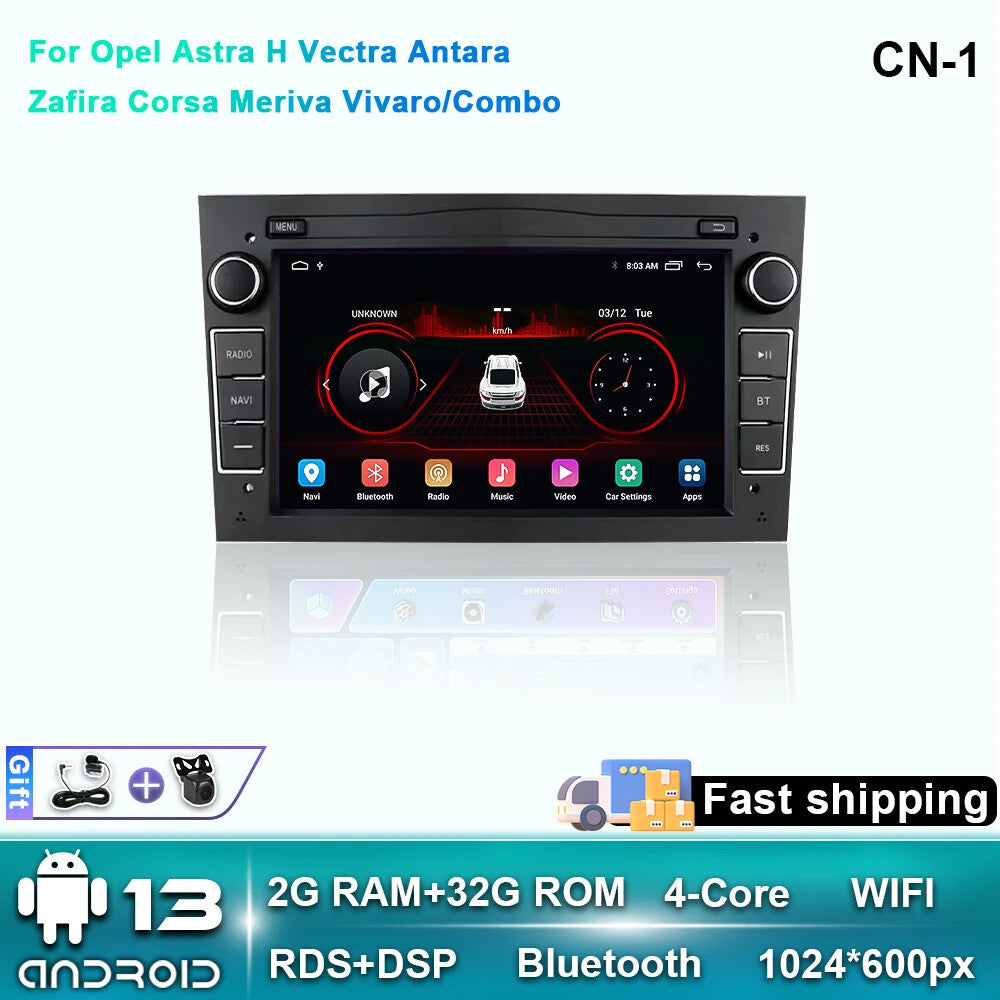 for Opel for Astra H Vectra Antara Zafira Corsa Vivaro Meriva Car Radio Multimedia