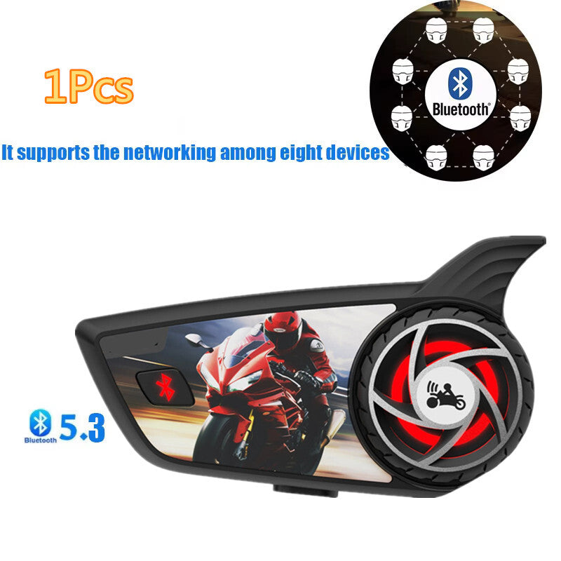 Bluetooth Motorcycle Helmet Intercom Talking Reduction Waterproof Headphones Kit