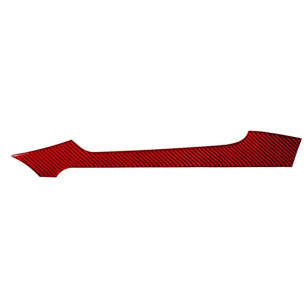 Red Carbon Fiber Inner Passenger Side Dash Cover Trim for Ford Fiesta 2011-2015