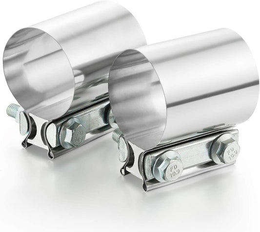 5-inch Butt connector exhaust with clip, 5-inch exhaust pipe connection (2 pieces)