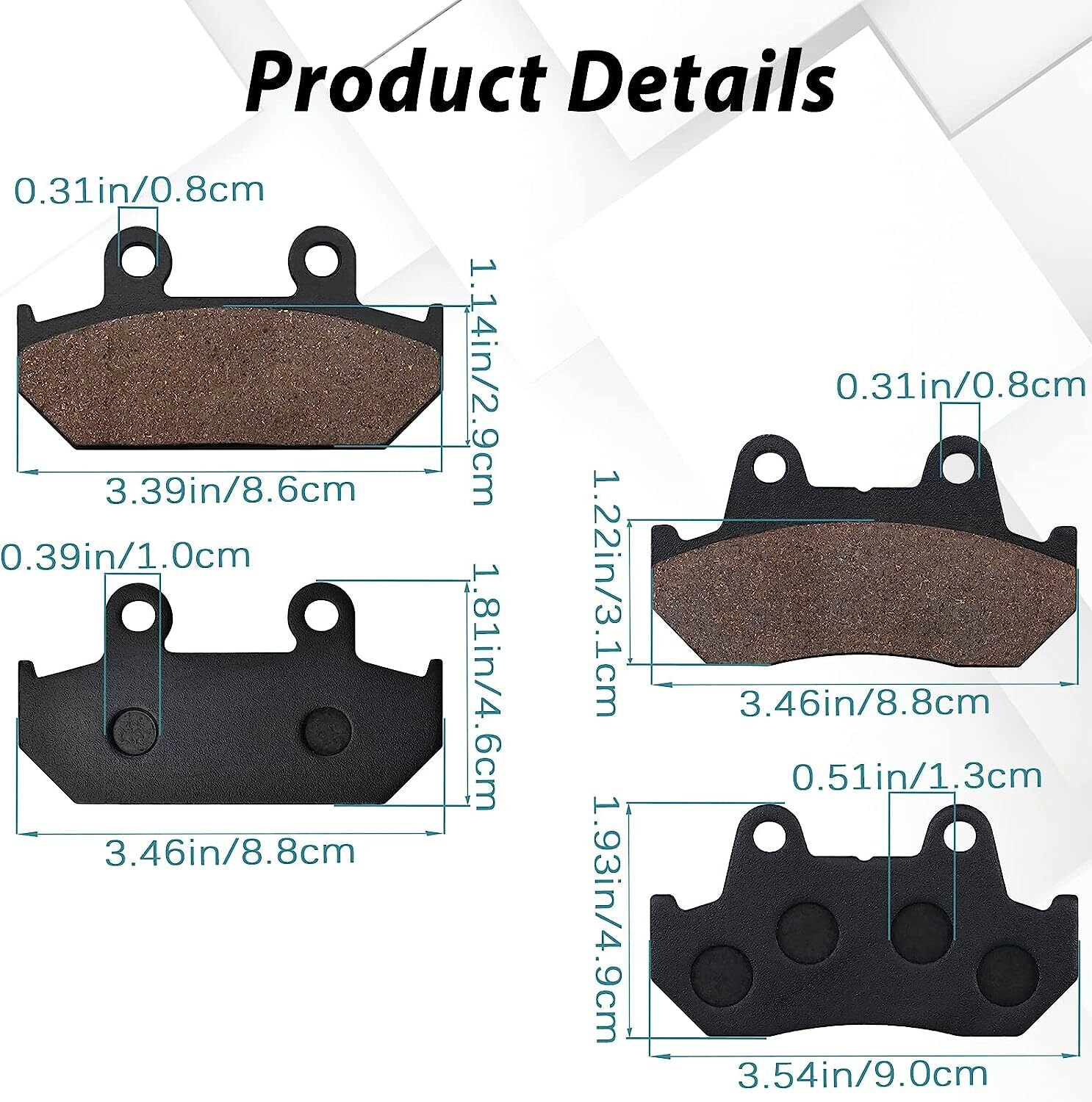 Brake Pad for Honda GL1500 Goldwing/1500 SE/L,A Aspencade/I Interstate 1990-2000