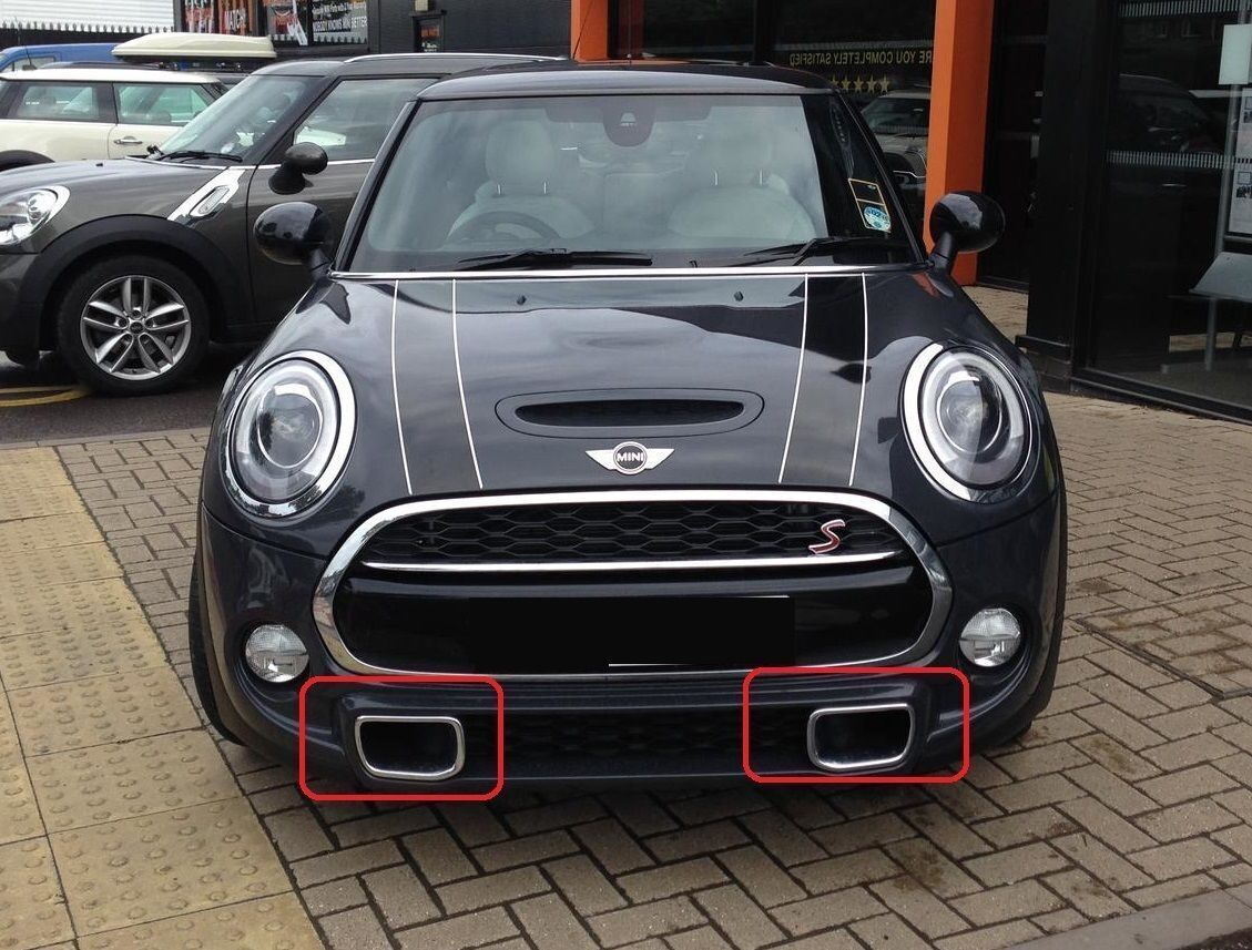 new for Mini F55 F56 F57 S package front bumper air intake chrome trim Equipment Manufacturer