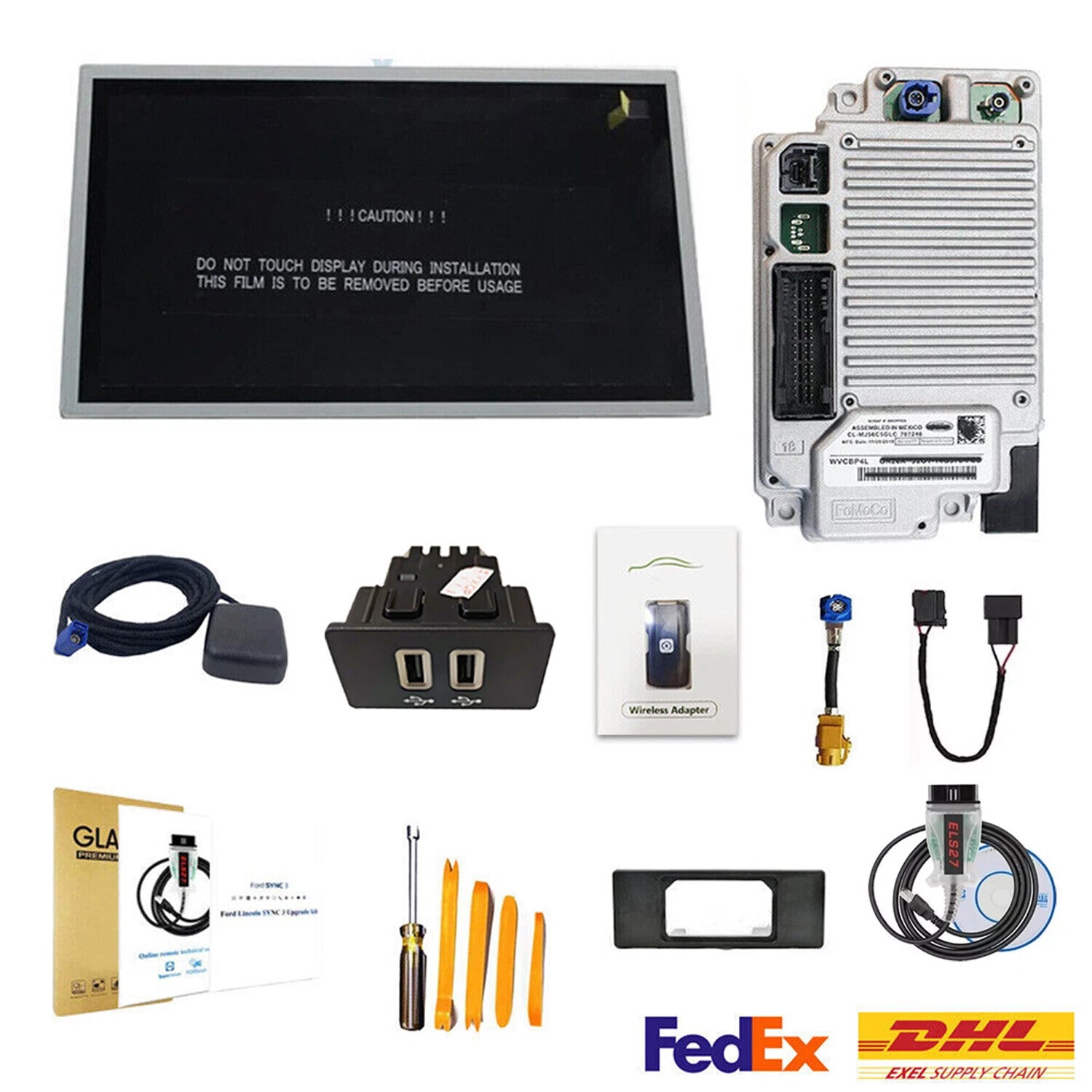 SYNC 2 to SYNC 3 Upgrade Kit 3.4 Fit for Ford Sync3 APIM Module Carplay New Map